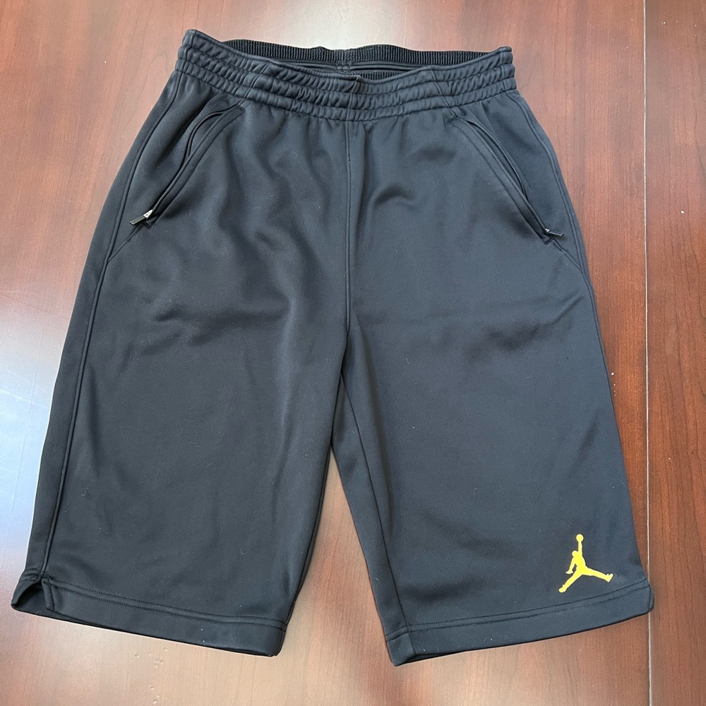 Jordan therma-fit shorts; gently worn; large with 11.5 inch inseam